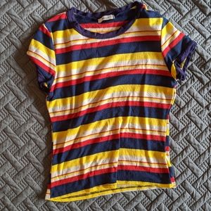 Colorful Striped T Shirt
